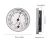 JeoPoom Thermo-Hygrometer, Thermometer Hygrometer Indoor Analogue, Room Thermometer and Humidity