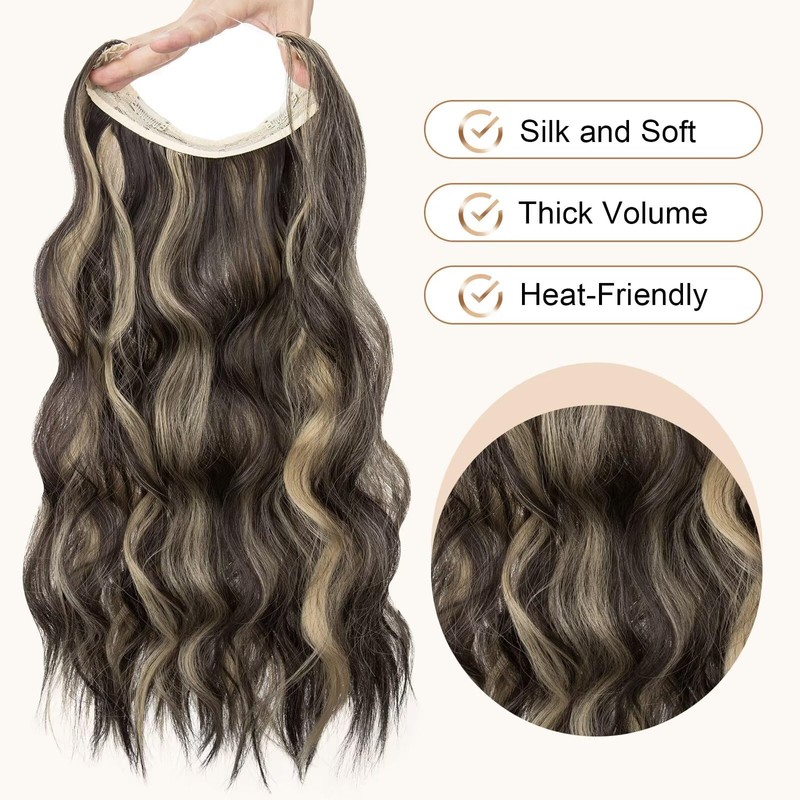 TESS Flip in Extensions 50 cm, Dark Brown with Ash