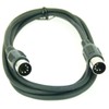 Paccs 2 x 2 m Midi Cable, 5-Pin Black, DIN