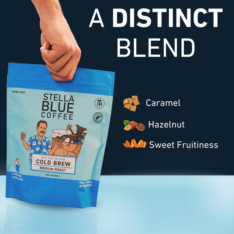 Stella Blue Cold Brew DarkRoast Electric Avenue Coffee - Ethically