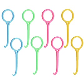 8 Pieces Aligner Removal Tool, Invisible Retainer Remover Tool Kits, Dental for Braces, Tooth Hook, Invisible Aligner Braces Remover Hook for Oral Care Tooth Cleaning (Yellow, Rose, Blue, Green)