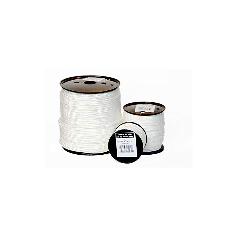 Quality Everlasto White Nylon Blind Cord - 4mm x 50M