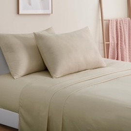 RUIKASI Pillow Cases 2 Pack - Taupe Standard 50x75 cm Pillowcases Set of 2 with Envelope Closure, Pair of Microfiber Plain Pillow Cover, Soft and Wrinkle-free