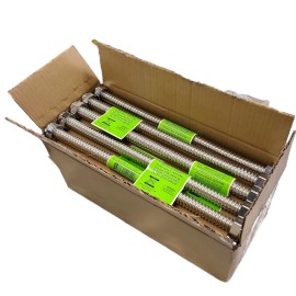 Falcon Stainless Steel Connector (S-02-12) 12" length 1/2" FIP x 1/2" FIP (25PK)