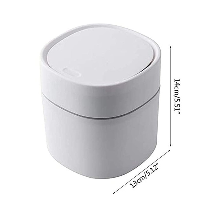 ETRAVEL Small bin office desk bin with lid for countertop,
