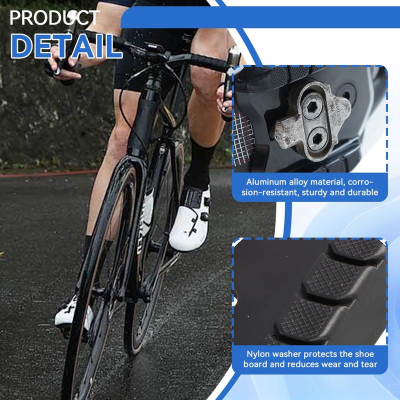 Frdhee Bicycle Cleats Adapter, Bicycle Pedal Adapter for Road Bike