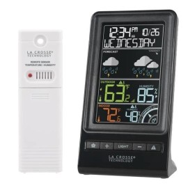 La Crosse Technology Wireless Digital Forecast Weather Station Outdoor Temperature Humidity Sensor