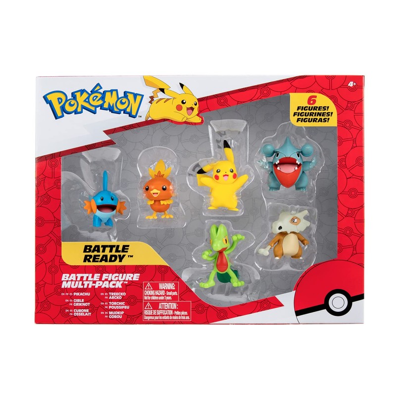 Pokémon Bandai Set of 6 Figures - Wave 4 -