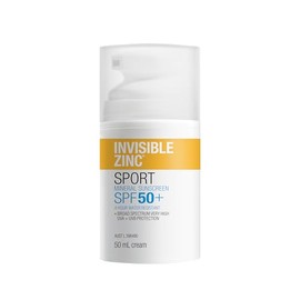 Invisible Zinc 4hour Water Resistant SPF50+ UVA-UVB 50ml by Ganehill