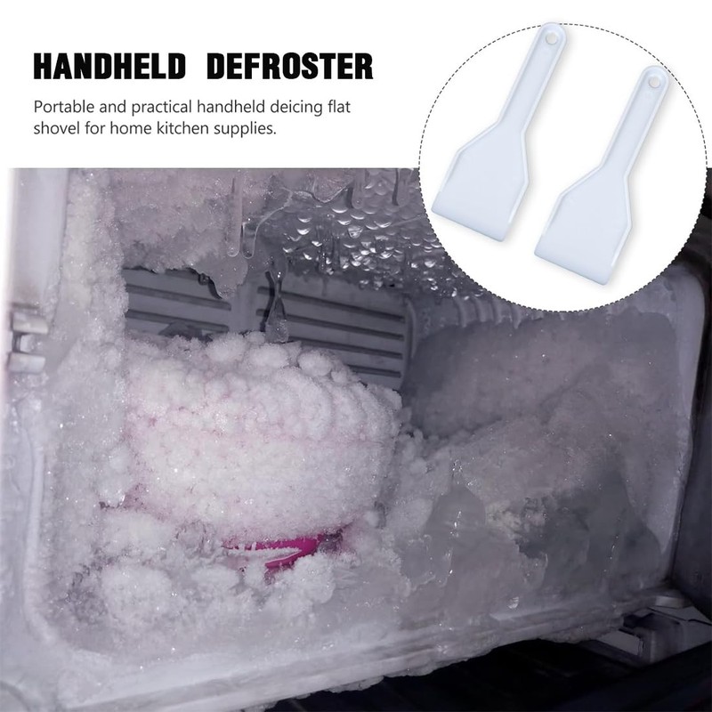 EODKSE Freezer Ice Scraper Set - 2 Plastic Ice Scrapers