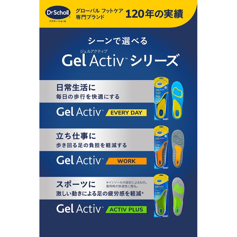 Dr. Scholl's Gel Active Insole Work for Standing Work M