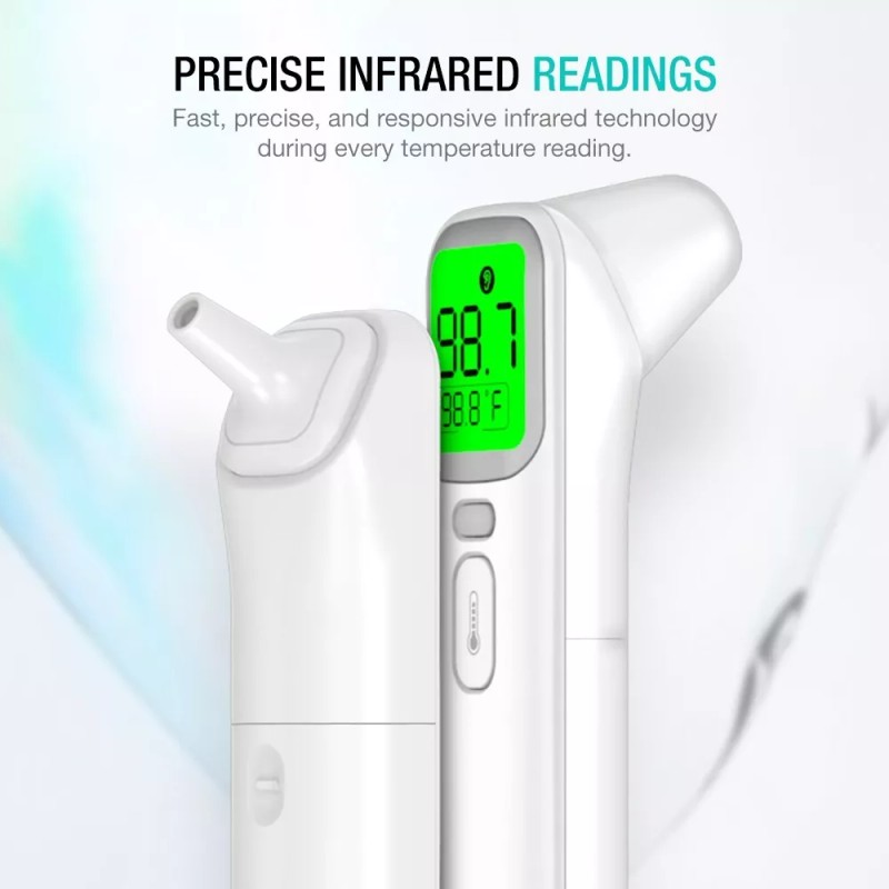 EasyEast Infrared Thermometer for Forehead, In-ear, ideal for adult, baby,