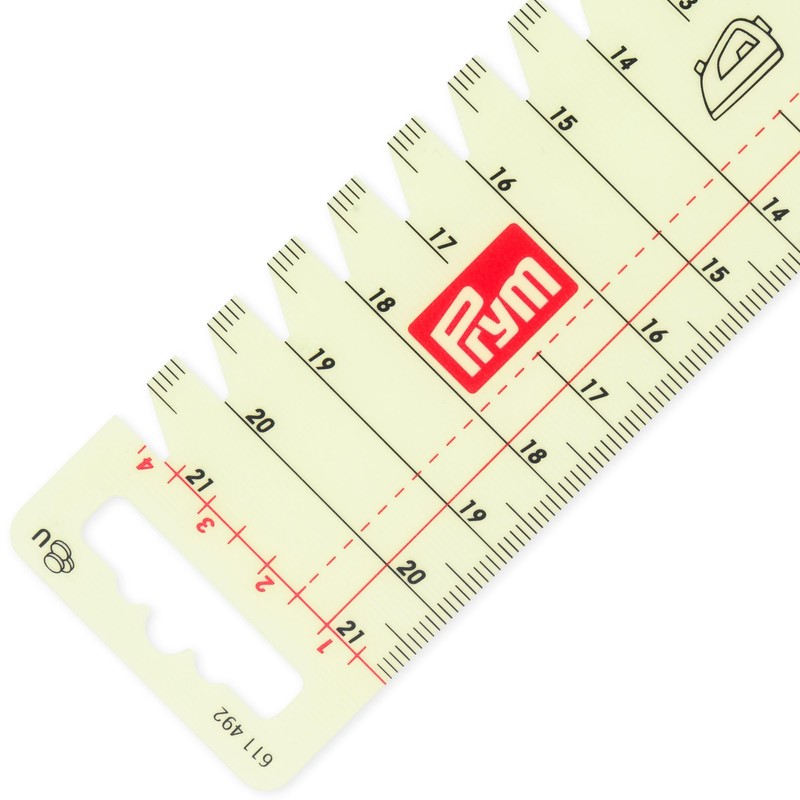 Prym 611492 - Metro a mano, trasparente, 21 cm x
