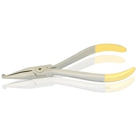 MuskalMed Dental Straight T/C How Pliers, Orthodontic Position Angled Appliance Plier Wire Bending Instrument for Dentist, Multi-Purpose Lip Arches Bending Pliers Holding Arch Wires Plier