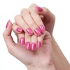 GLAMERMAID Hot Pink Press On Nails Extra Short Square, Handmade
