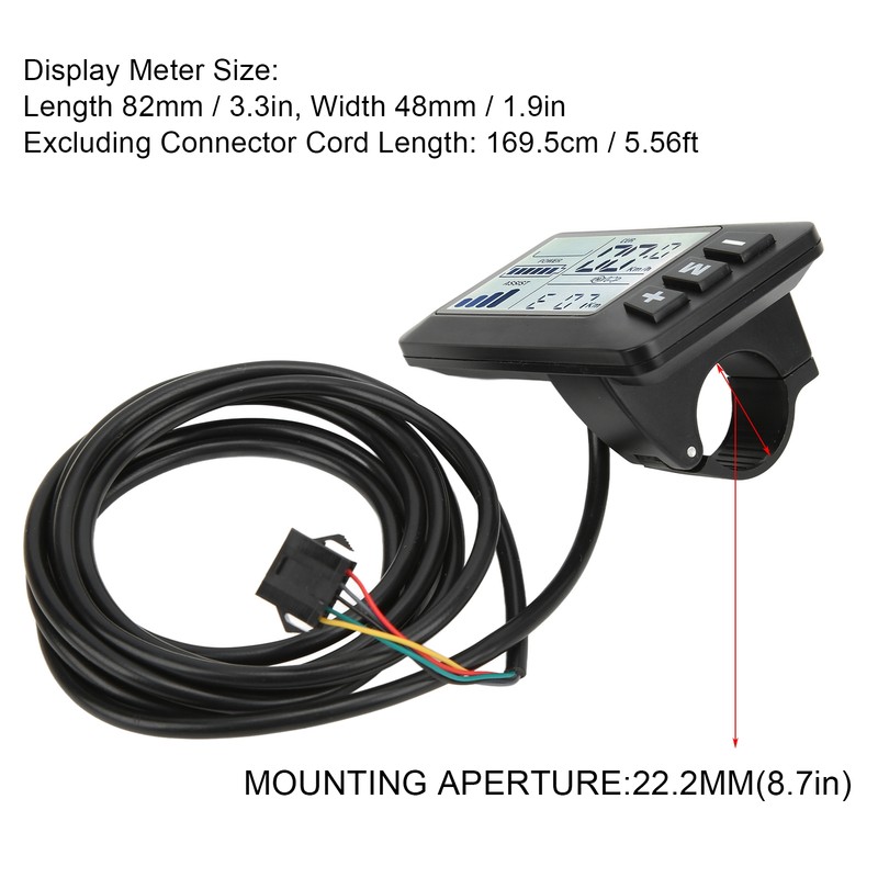 Electric Bicycle Display LCD Meter Bicycle Lithium Battery Modification Accessories