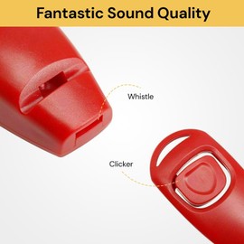 EZONEDEAL Dog Training Clicker Dog Trainer, 2 in 1 Whistle and Dog Clicker for Training Combo,Pet Behavioral Training Tools Help Guide Easy to Carry for Dogs Cats Birds Horses,Puppy (Green)