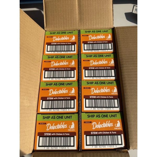 Hartz Delectables Stew Chicken And Tuna 12ct 8x 96 Units