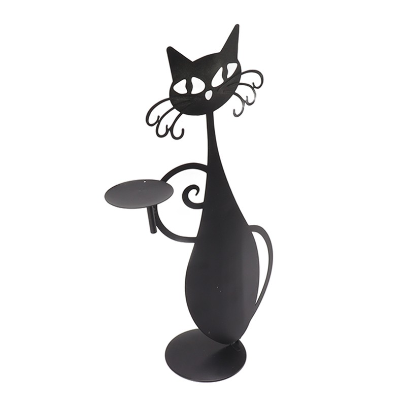 Home Decor Candlestick Durable Cat Candle Holder Decorative Candlestick Holder