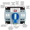 110V 63A 2P Dual Power Automatic Transfer Switch, 50/60Hz Dual