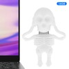 Cartoon U Disk White Skull Appearance High Speed Bulk Storage