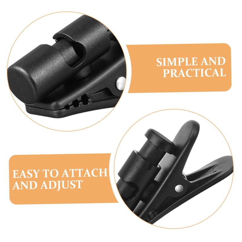 Kisangel 2pcs Earphone Cable Clip Organizer Rotating Headphone Wire Clamps