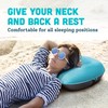 Pitch and Trek Ultralight Inflatable Travel Camping Pillow Blue