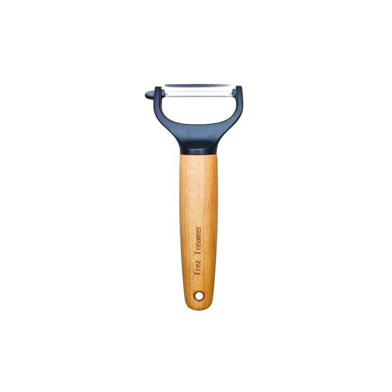 Trez Treamer Vegetable Peelers for Kitchen, Super Sharp Wooden Potato