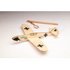BINOS Messerschmitt 109 Historical Balsa Wood Airplane Glider (14" Wingspan):