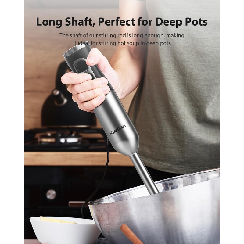 1000W Powerful Immersion Blender Handheld, 2025 New Update Hand Blender