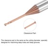 sourcing map Square Nose End Mill, 1mm Solid Carbide AlTiSin