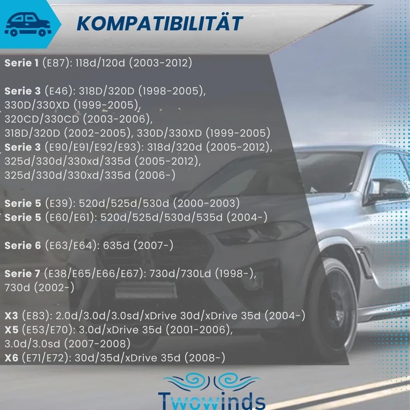 Twowinds - Anti-interference kit 4 input valves (22 mm) +