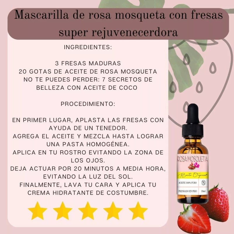 B ORGANICS Aceite De Rosa Mosqueta 100% Virgen Puro Premium