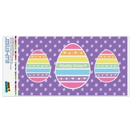 GRAPHICS & MORE Cute Rainbow Happy Easter Egg Automotive Car Window Locker Bumper Sticker