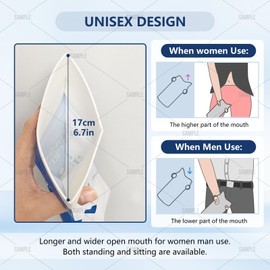 HeuxGir New Wider Disposable Urine Bag 8/12/24，850ML Urine Bags for Travel, Elderly People.Children, wome，Pee Bags for Travel for Men (8)