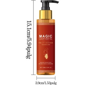 100 ML Aceite Corporal Hidratante, Aceite Corporal Reafirmante, Body Oil Hidratante Corporal, Reafirma E Hidrata La Piel, Para Cuerpo Completo, Brazos, Pecho, Muslos Y Abdomen (1 PCS)