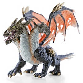 RECUR Devil Dragon Action Figurine, 9 Inch Statue Dragon Toys for Boys Girls Kids, RPG Figures Miniatures for Tabletop Display & Roleplaying, Collectors Toy Age 3 +