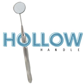 Dental Mirror Hollow Handle with Replaceable Mouth Mirror #5 Used for Teeth Inspection Cleaning Examination Tool Observing Small Parts Made of Stainless Steel (1 Pcs)