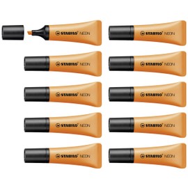 Highlighter - STABILO NEON - Box of 10 - Orange