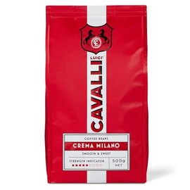 LUIGI CAVALLI Crema Milano Smooth and Sweet Espresso Coffee Beans 500g