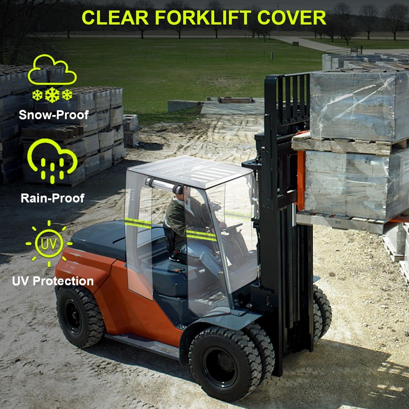 EBUY Forklift Cover Universal Fit for 8000 Lb, Forklift Cab