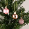 30mm/12Pcs Christmas Baubles Shatterproof Pale Pink, Christmas Tree Decorations Ball