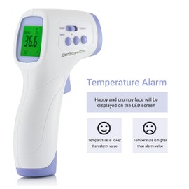 TPZ No Touch Infrared Forehead Thermometer | Non-Contact Digital Thermometer Suitable for Baby and Adult | Instant Temperature Checker | Room, Surface and Body Mode Thermometer | (1)