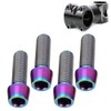 Outbit Brake Lever Bolt, Bicycle Bolt, 4 Pieces M6 x