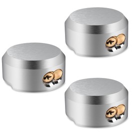 3 Pack of Heavy Duty Hidden Shackle Padlocks with Keyed Alike, Puck Locks, Puck Lock, Outdoor Padlock for Trailer Door Lock, Moving Trucks & Vans (2-7/8 Inch)