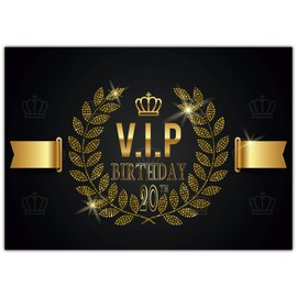 A4 XXL 20th Birthday Card VIP 20th Birthday with Envelope - Elegant Birthday Card for 20th Birthday for Husband / Woman BREITENWERK