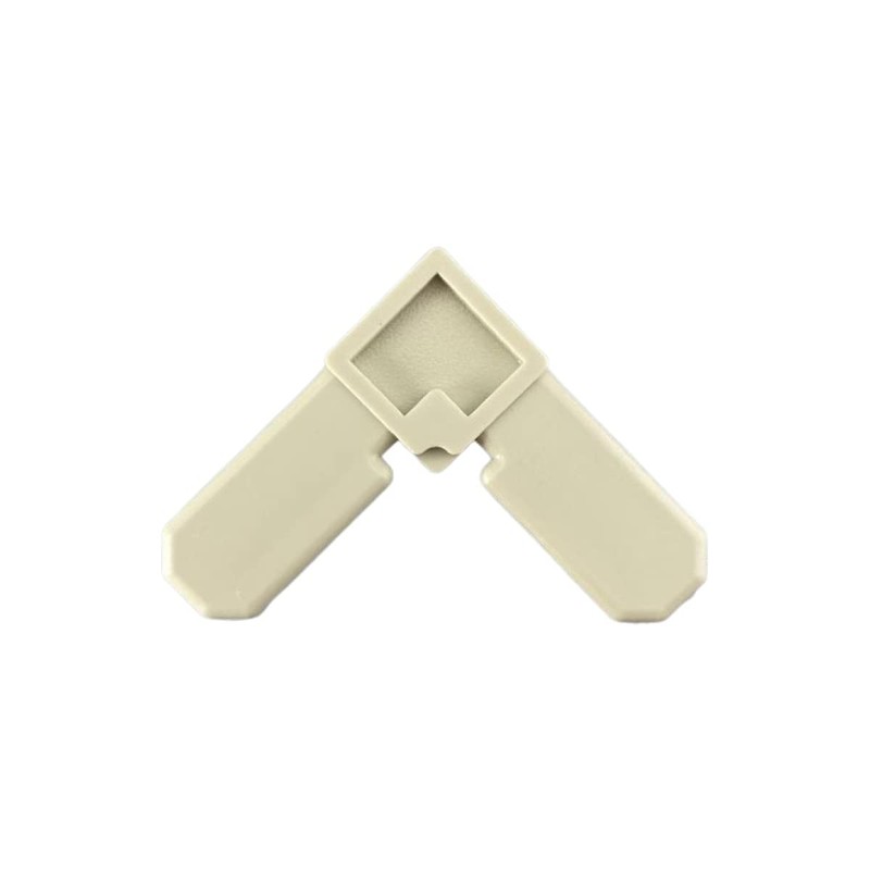 CRL 5/16" Beige Square Cut Frame Corners - 100 Pack