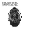 Men Digital Sports Watch Dual Dial Dual Time Display 50m