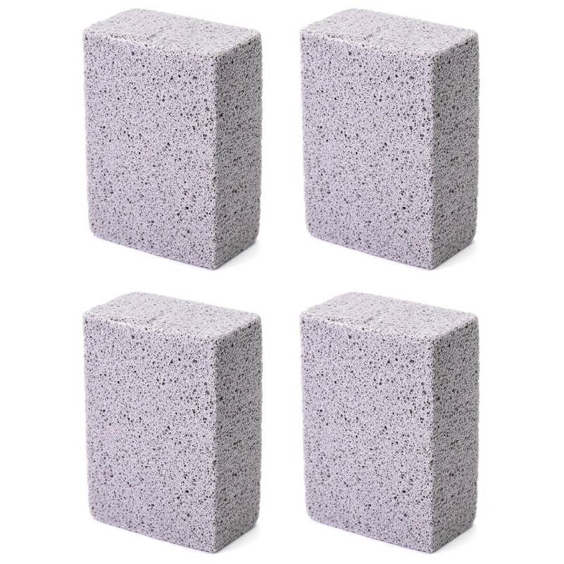 QWORK® Pack of 4 Pumice Stone Cleaning, Cleaning Stone, BBQ