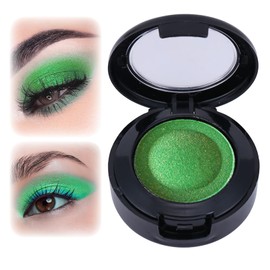 Lidschatten Grün, Pfau Grüner Schimmern Individuelle Farbe Lidschatten, Lang Anhaltende Hochpigmentiert Green Augen Make-Up, Glitzer Schminke Eyeshadow Mit Pinsel